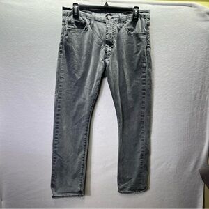 Levi’s 513 Slim Straight Jeans Men’s 32/30 Gray Denim Stretch Pants Comfy 2712